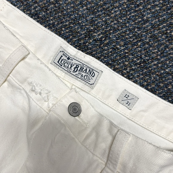 Lucky brand distressed white denim skirt size 12 // 030232 - Picture 2 of 2